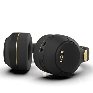Inca Ibk-503s Kablosuz 5.3 Bluetooth Hafıza Kart Destekli Kulak Üstü Kulaklık Siyah
