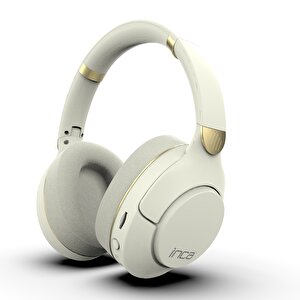 Ibk-503b Kablosuz 5.3 Bluetooth Hafıza Kart Destekli Kulak Üstü Kulaklık Bej