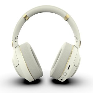 Ibk-503b Kablosuz 5.3 Bluetooth Hafıza Kart Destekli Kulak Üstü Kulaklık Bej