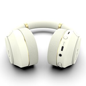 Ibk-503b Kablosuz 5.3 Bluetooth Hafıza Kart Destekli Kulak Üstü Kulaklık Bej