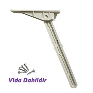 Katlanabilir Beyaz Yer Sofra Ayağı Katlanır Yer Sofrası Sini Altı Plastik Ayak 22 Cm