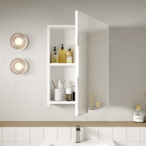 Banyo Dolabı, Ayna Ve Lavabo Seti, 55 Cm, Soft Su Yeşili