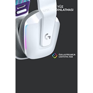 Logitech G733 Lightspeed Rgb Kablosuz 7.1 Surround Ses Oyuncu Kulaklığı - Beyaz
