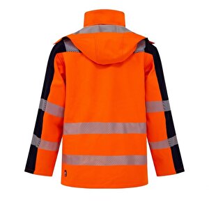 Softshell Kırçıllı Reflektörlü Parka İş Montu Turuncu