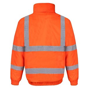 Reflektörlü 300d Oxford Bomber Mont Turuncu