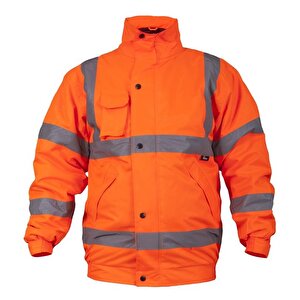 Reflektörlü 300d Oxford Bomber Mont Turuncu