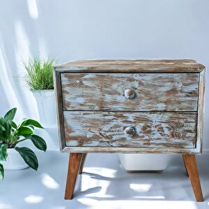 Rusti̇k Lüks Komodi̇n 2 Çekmeceli̇  52 *49 *34