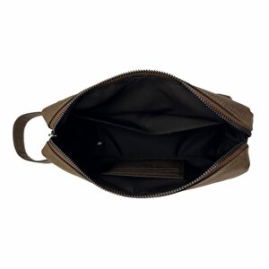 Hakiki Deri Ca253 Dopp Kit El Çantası Tigon Taba