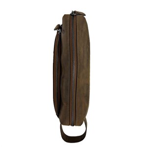 Hakiki Deri Ca253 Dopp Kit El Çantası Tigon Taba