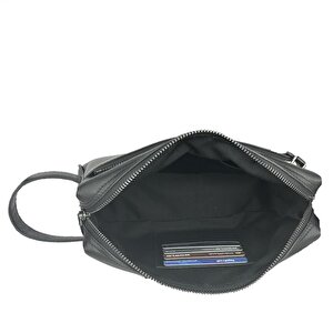 Hakiki Deri Ca250 Dopp Kit El Çantası Siyah