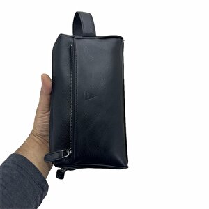 Hakiki Deri Ca250 Dopp Kit El Çantası Siyah