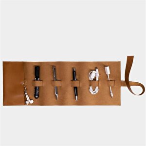 Hakiki Deri  Organizer Large Rulo Taba