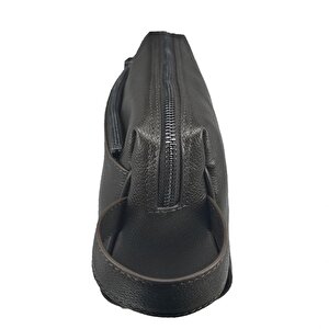 Hakiki Deri Ca252 Dopp Kit El Çantası Kahve