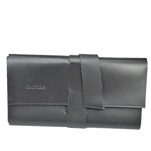 Hakiki Deri  Organizer Large Rulo Siyah