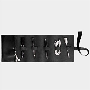 Hakiki Deri  Organizer Large Rulo Siyah