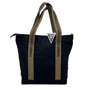 Ççs London 31485 Xxl Mumlu Kanvas Kadın Omuz Çanta Siyah