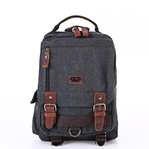 Ççs London 51563 Kanvas Çapraz Sırt Ve Göğüs Çantası Siyah