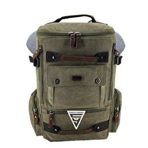 Ççs London 51564 Xl Kanvas Sırt Çantası Haki