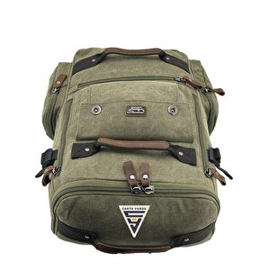 Ççs London 51564 Xl Kanvas Sırt Çantası Haki