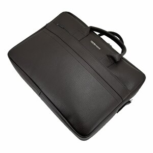 Ççs London 71450 Vegan Deri Laptop Evrak Çantası 15 İnç Kahve