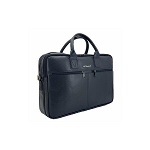 Ççs London 71452 Vegan Deri Laptop Evrak Çantası 15 İnç Siyah
