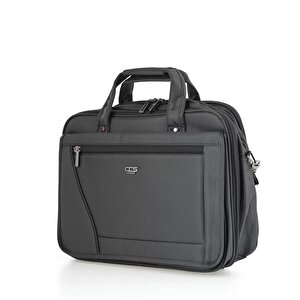 71441 Körüklü Laptop Ve Evrak Çantası Siyah