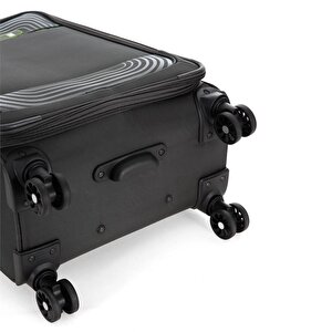 Ççs 620 Kumaş 3 Lü Valiz Set Gri