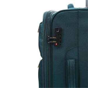 Ççs 600 Kumaş 3 Lü Valiz Set Petrol Mavi