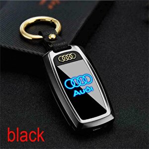 Usb Şarjlı Audi Anahtarı Görünümlü Fenerli Çakmak Siyah