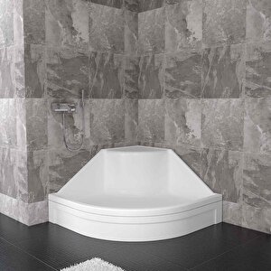 90x90x22 Oval Yüksek Oturmalı Duş Teknesi