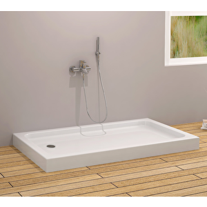 100x80x12 Dikdörtgen Monoblok Duş Teknesi