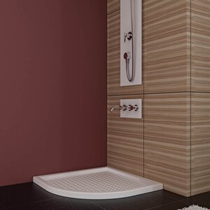 100x100x6 Oval Flat Duş Teknesi