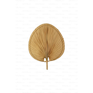 Bohem Palmiye Yaprağı, Japon Yelpazesi 55x70 Cm, Duvar Dekorasyon, Duvar Süsü, İskandinav, Modern, Rattan