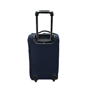 London Orta Boy 00676 Kumaş Valiz El Çantası Lacivert