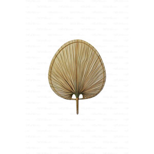 Bohem Palmiye Yaprağı, Japon Yelpazesi 42x55 Cm, Duvar Dekorasyon, Duvar Süsü, İskandinav, Modern, Rattan
