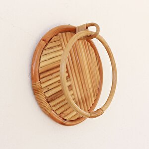 Bohem Rattan Banyo Havlu Askısı, Askılık, Iskandinav, Modern,
