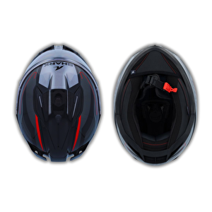 D-skwal 3 Sızlar Kapalı Motosiklet Kaskı - Yeni Sezon XL