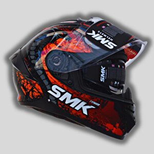 Smk Typhoon Reptile Kırmızı Kapalı Kask (fit Kalıp) (ece 22.06)