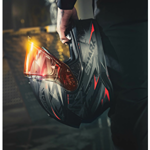 D-skwal 3 Blast-r Mat Motosiklet Kaskı - Yeni̇ Sezon L