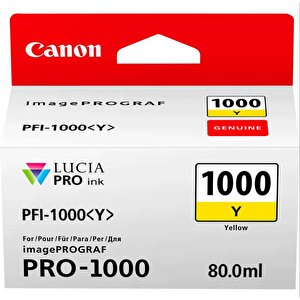 Feyza Bilişim® Canon Pfi-1000 Y (yellow) Sarı A2 Yazıcı Orijinal Mürekkep Kartuş 80 Ml. (0549c001)