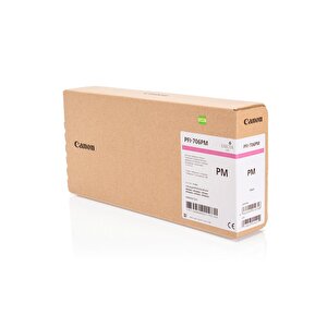 Feyza Bilişim® Canon Pfi-706 Pm (photo Magenta) Fotoğraf Kırmızı Plotter Orijinal Mürekkep Kartuş 700 Ml. (6686b001)