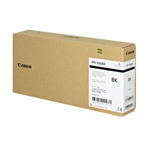 Feyza Bilişim® Canon Pfi-706 Bk (photo Black) Fotoğraf Siyahı Plotter Orijinal Mürekkep Kartuş 700 Ml. (6681b001)