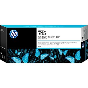 Feyza Bilişim® Hp 745 Photo Black 300 Ml. Fotoğraf Siyahı Orijinal Plotter Designjet Mürekkep Kartuşu (f9k04a)