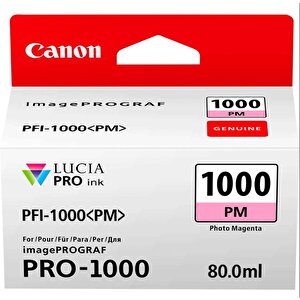 Feyza Bilişim® Canon Pfi-1000 Pm (photo Magenta ) Fotoğraf Kırmızı A2 Yazıcı Orijinal Mürekkep Kartuş 80 Ml. (0551c001)