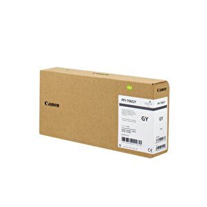 Feyza Bilişim® Canon Pfi-706 Gy (gray) Gri Plotter Orijinal Mürekkep Kartuş 700 Ml. (6690b001)