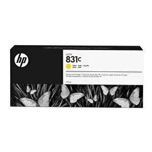 Feyza Bilişim® Hp 831c Yellow 775 Ml. Sarı Orijnal Latex Mürekkep Kartuşu (cz697a)