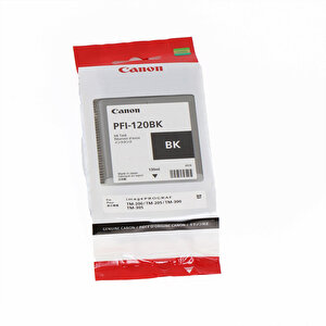 Feyza Bilişim® Canon Pfi-120 Bk (photo Black) Fotoğraf Siyahı Plotter Orijinal Mürekkep Kartuş 130 Ml. (2885c001)