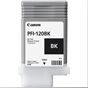 Feyza Bilişim® Canon Pfi-120 Bk (photo Black) Fotoğraf Siyahı Plotter Orijinal Mürekkep Kartuş 130 Ml. (2885c001)