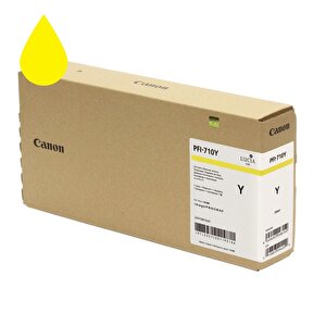 Feyza Bilişim® Canon Pfi-710 Y (yellow) Sarı Plotter Orijinal Mürekkep Kartuş 700 Ml. (2357c001)
