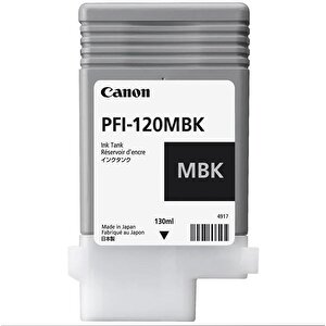 Feyza Bilişim® Canon Pfi-120 Mbk (matt Black) Matt Siyah Plotter Orijinal Mürekkep Kartuş 130 Ml. (2884c001)